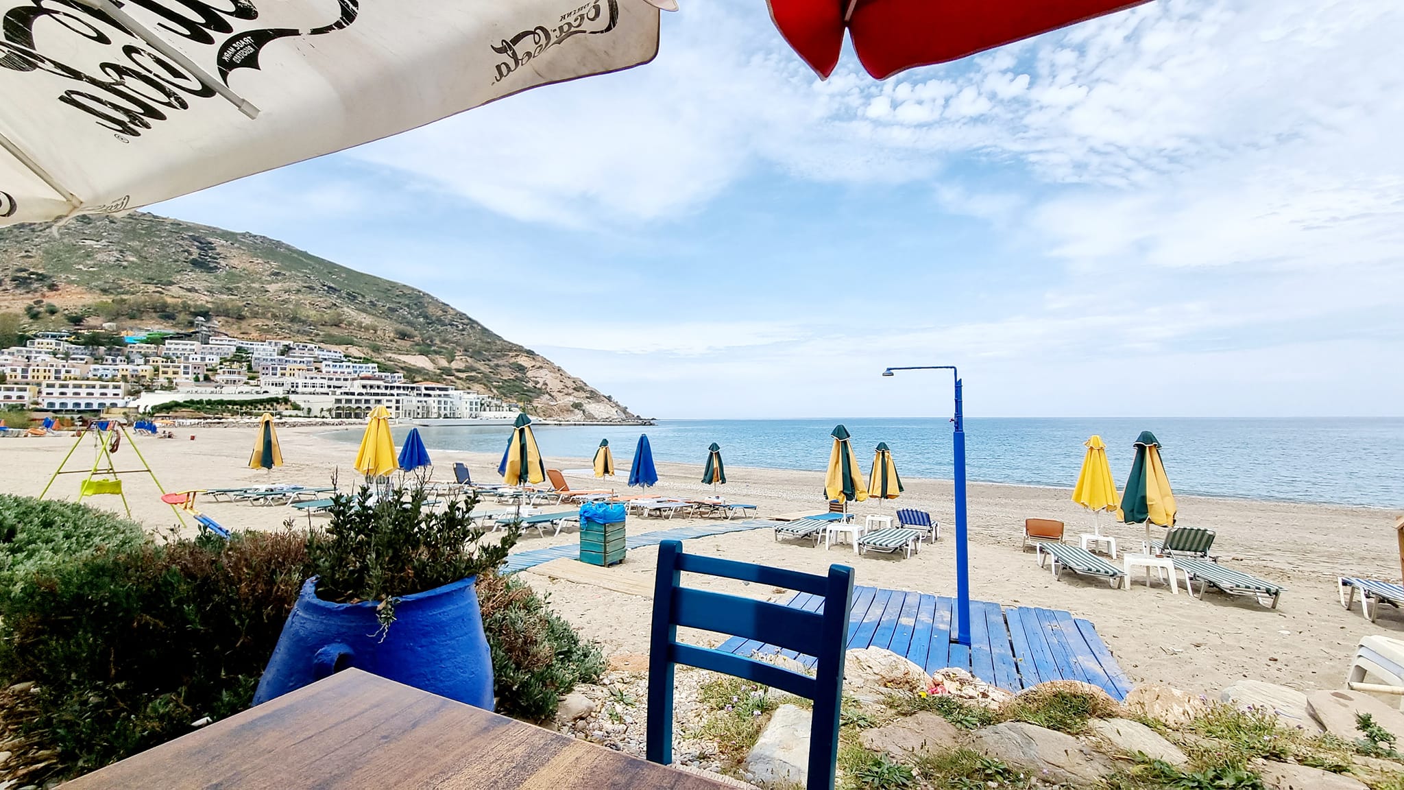Vue de la taverne en bord de mer